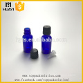 Garrafa de óleo essencial de vidro da cor do azul cobalto 20ml com tampão